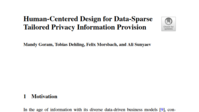 Human-Centered Design for Data-Sparse